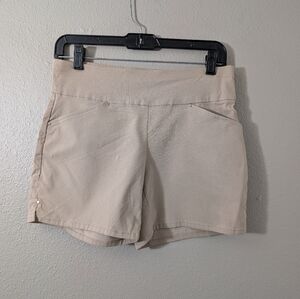 INC International Concepts High Waist Tan Shorts Dress Shorts